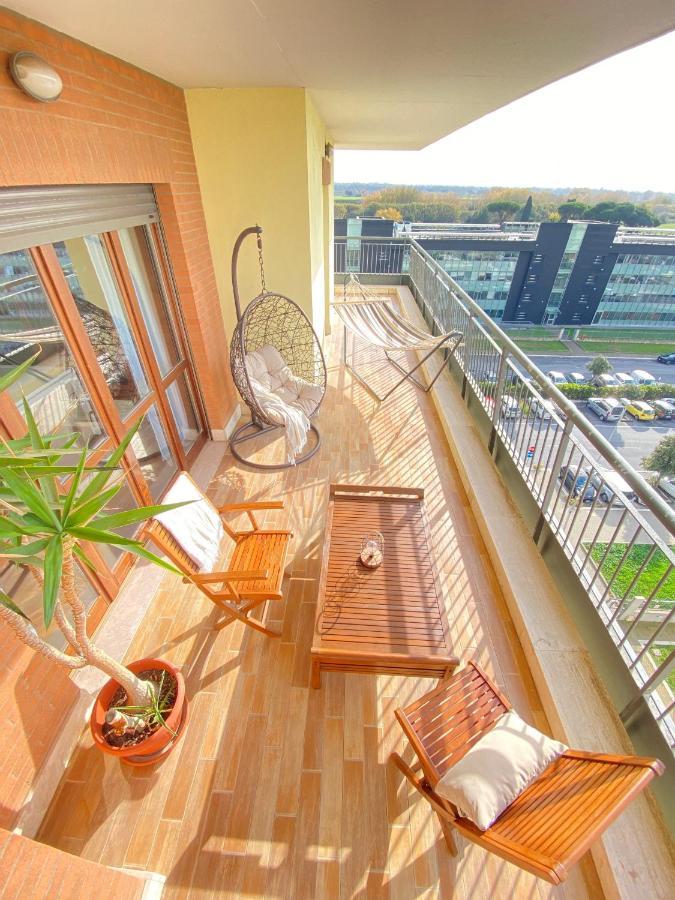 Golden Hour Apartment - Panoramic Terrace Fiumicino Extérieur photo