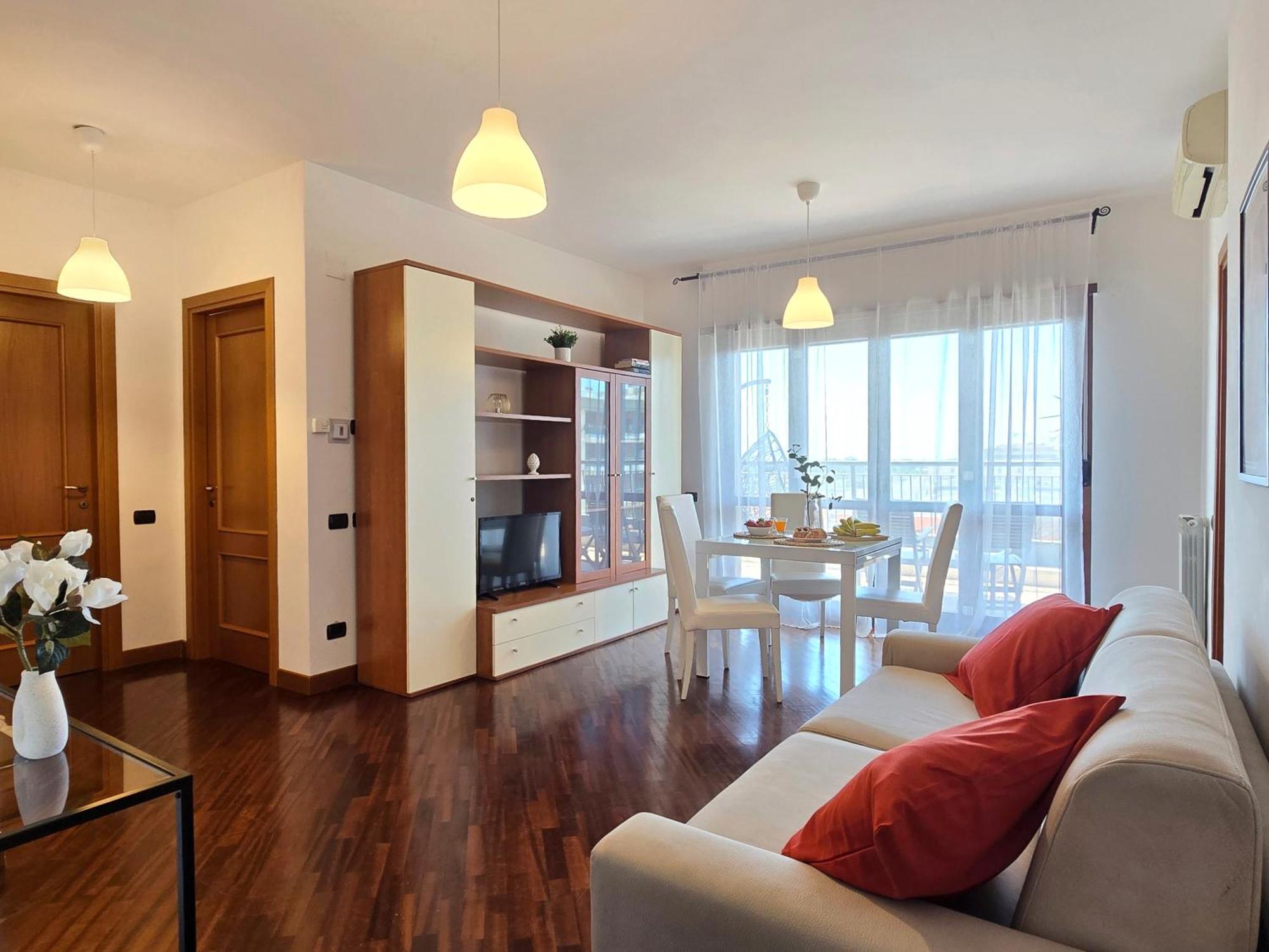 Golden Hour Apartment - Panoramic Terrace Fiumicino Extérieur photo